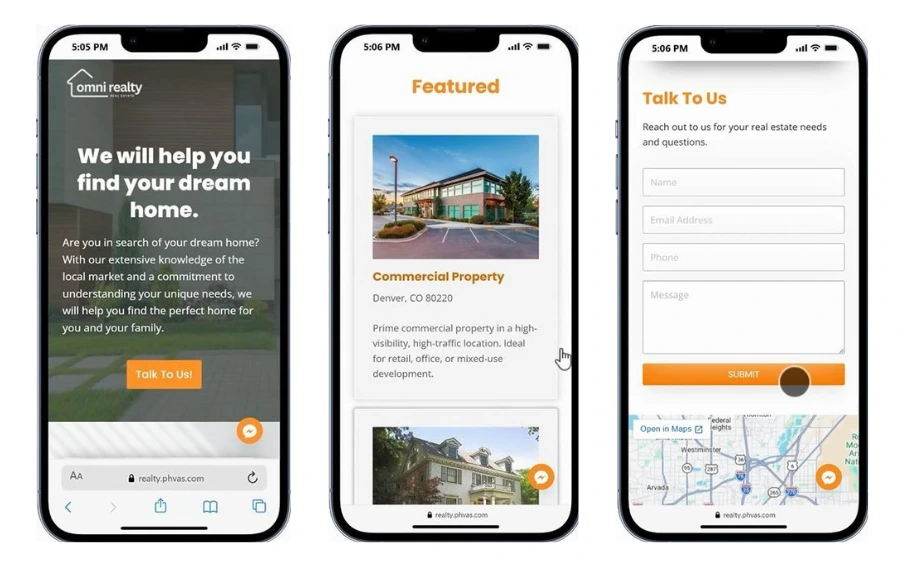 Real estate website